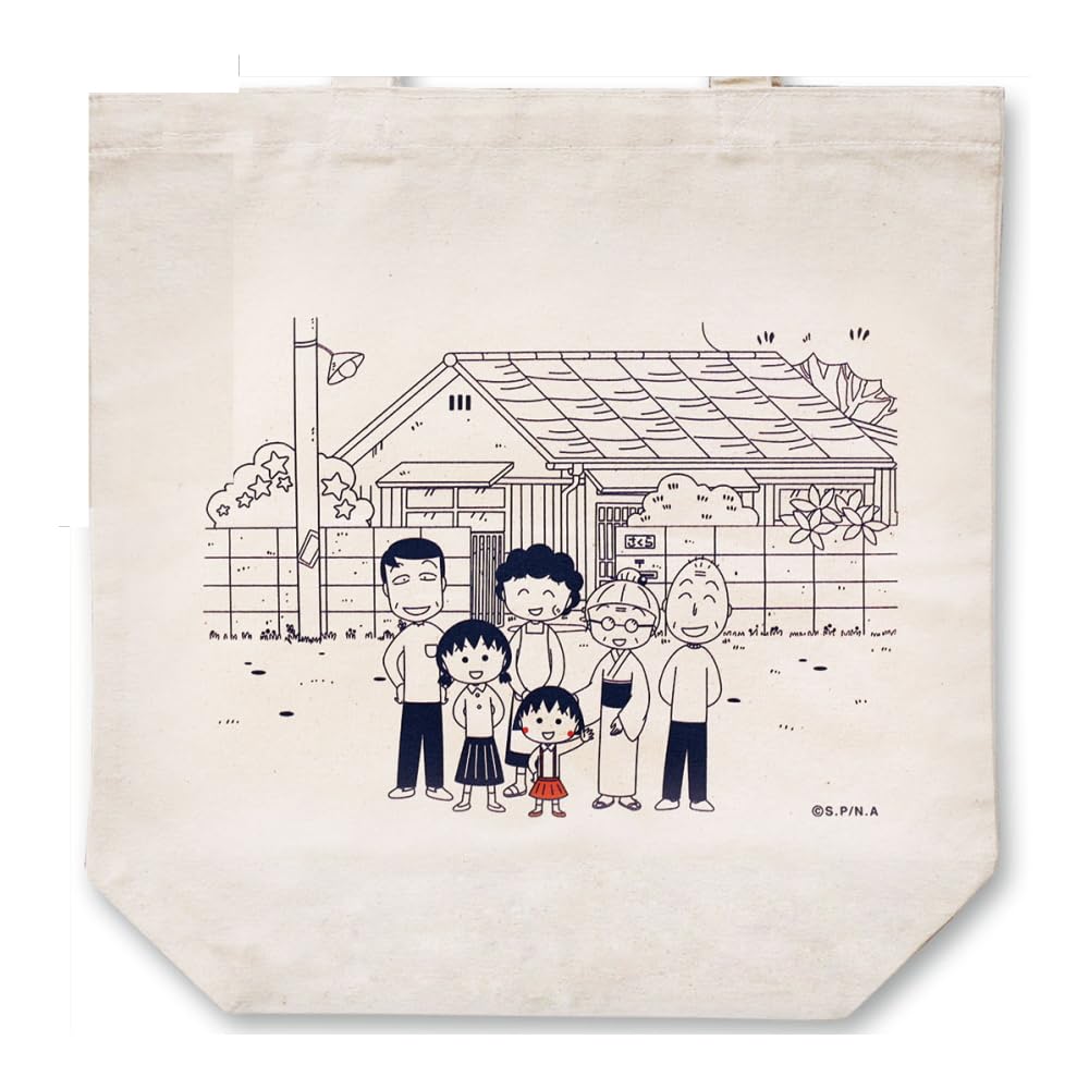 Холщовая сумка-тоут Чиби Маруко-тян (Семья Сакура)