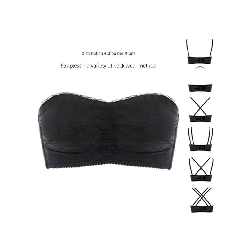 

Amazon Бюстгальтер без бретелек Нескользящий Большого размера Женская одежда Champagne 38/85C