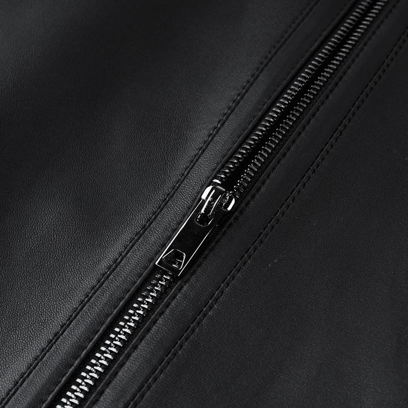 Autumn and Winter New Men's Leather Jacket Stand Collar Sheepskin Genuine Leather Jacket for Men