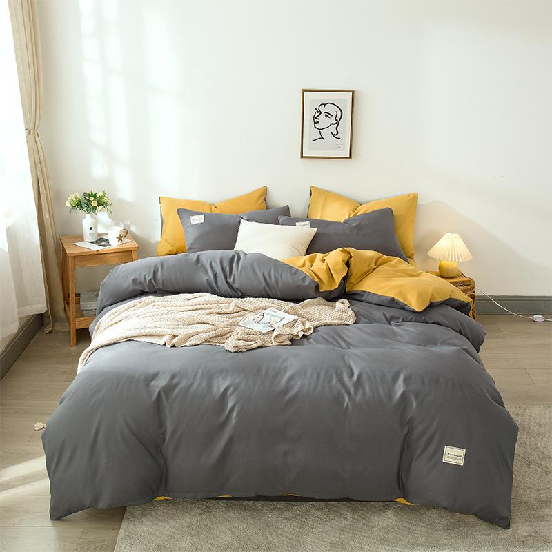 Solid Color Duvet Cover Polyester Quilt Cover 150x200 Comforter Cover Girls Boys Room Bedding funda nordica (No Pillowcase)