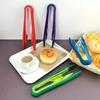 3PCS/Set Versatile Plastic Food Tongs Non-Slip Meat  Vegetable Salad Clip Frying Barbecue Tools Bread Dessert Clamp