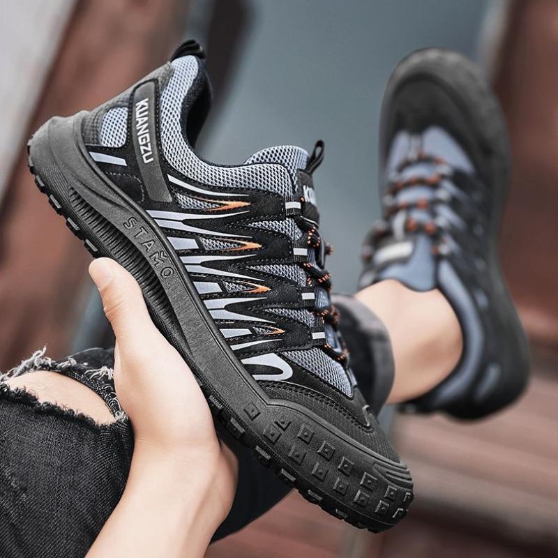 New Trendy Men's Shoes Summer Breathable Wear-resistant Hiking Shoes Outdoor Climbing Shoe Male Sneakers Non Slip Running Shoe