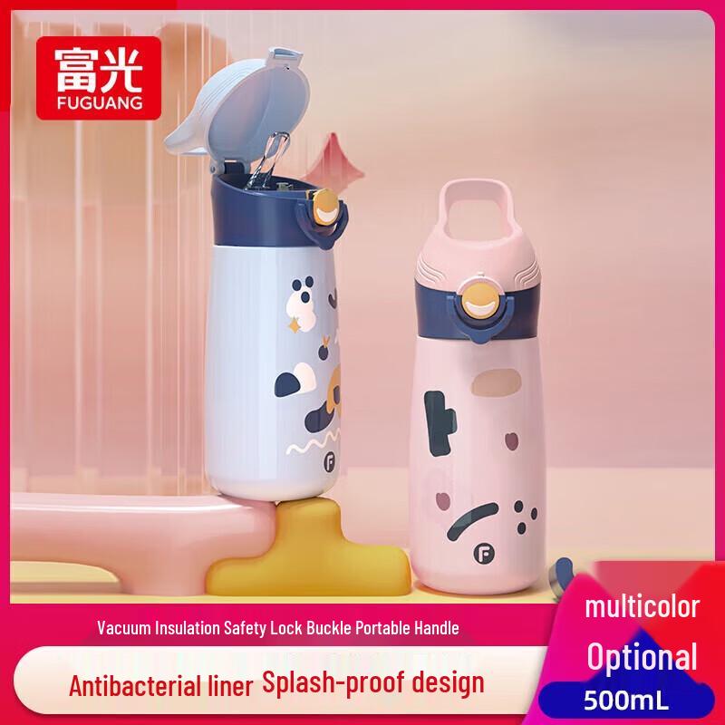 Fuguang 304 Stainless Steel Water Bottle with Straw