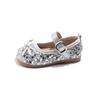 Girls princess shoes shining crystal shoes 2025 spring new children's shoes women's treasure Aisha leather shoes soft sole spring
