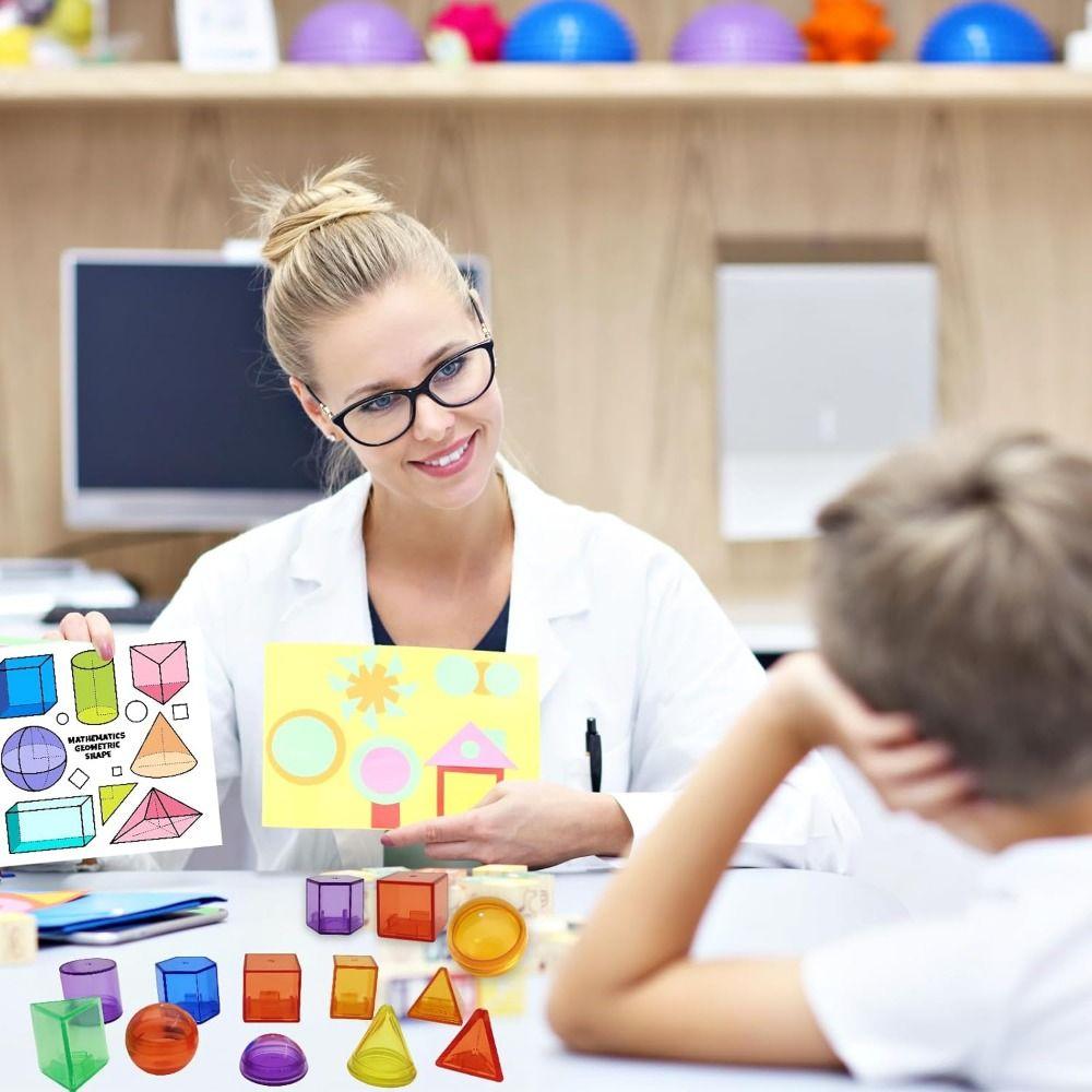 Creative Kid Montessori Toy Translucent Early Education AIDS Montessori Table Toys  Home Playroom