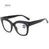 Anti Blue Light Reading Glasses for Women Men Jelly Wrapped Flower Square Presbyopia Eyeglasses Hyperopia Prescription Eyewear