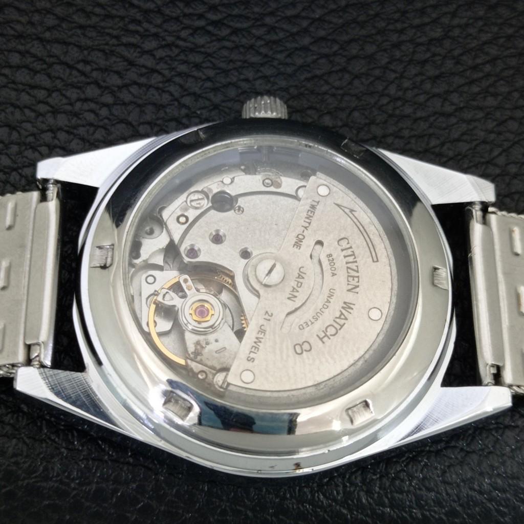 VINTAGE CITIZEN AUTOMATIC REFURBISHED JAPAN MENS SILVER DIAL WATCH A446764-1