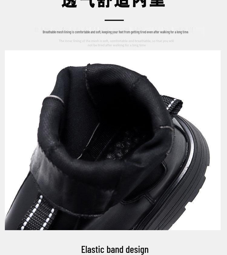 Men's Mid-Calf Platform Chelsea Boots: Thick-Soled, British-Style Short Martin Chimney Boots