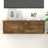 VidaXL Wall Cabinet Smoked Oak 60x26x18.5 Cm Engineered Wood 815078