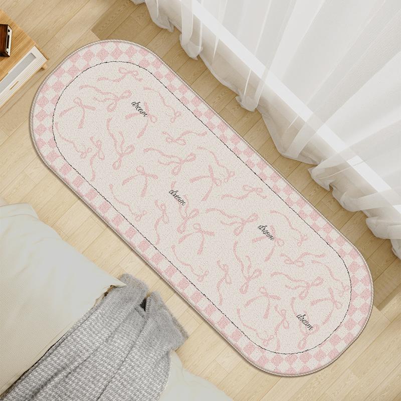 

VIKAMA Teenage Cartoon Cute Cream Wind Bedroom Bedside Carpet Corridor Aisle Sofa Window Floor Cushion Home Decoration Summer 50X120CM(1.6X3.9FT