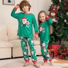 Festive Christmas Family Pajama Set Adorable Santa Print Soft Fabric For Everyone