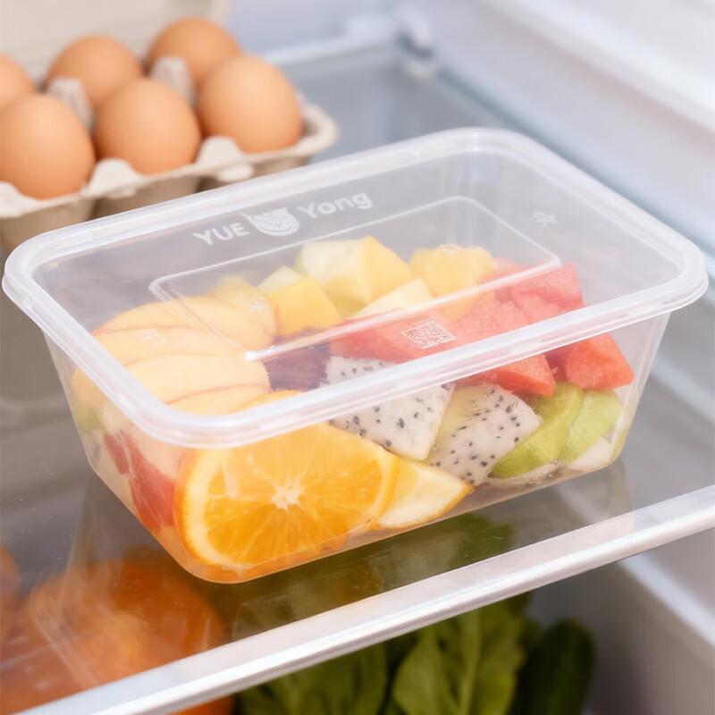Contenitori Rettangolari in Plastica Monouso per Cibo da Asporto