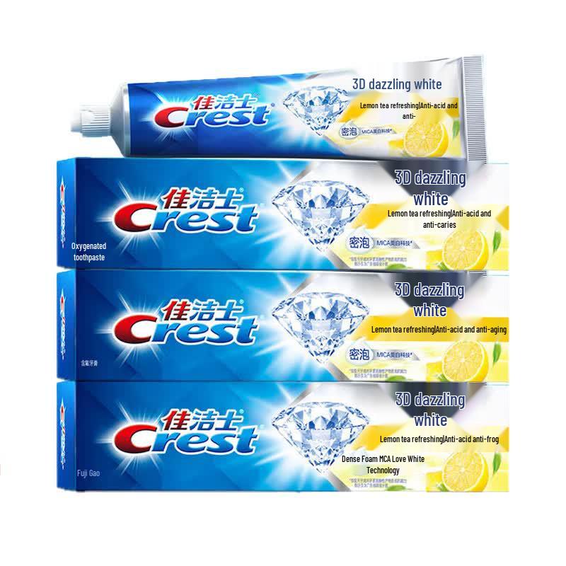 Crest 3D White Lemon & Tea Toothpaste (3x170g)