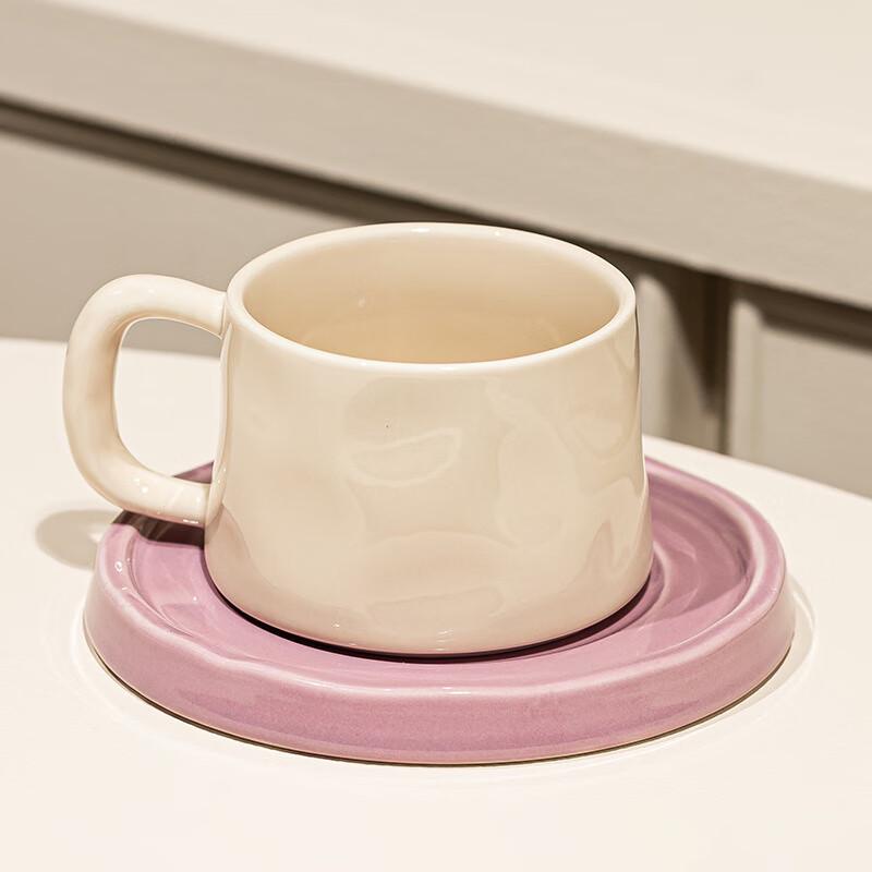Changbaosen 300ml Ceramic Coffee Cup with Saucer