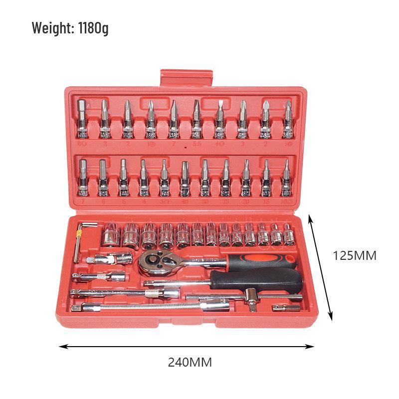 Quick Ratchet Wrench & Socket Set for Automotive Repair & Maintenance