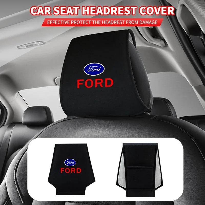 Focus Hot For Ford Car Logo Seat Backrest Headrest Cover Pillow Towel For Ford Focus 2 MK1 MK3 Mondeo MK4 Fiesta MK7 Fusion Kuga