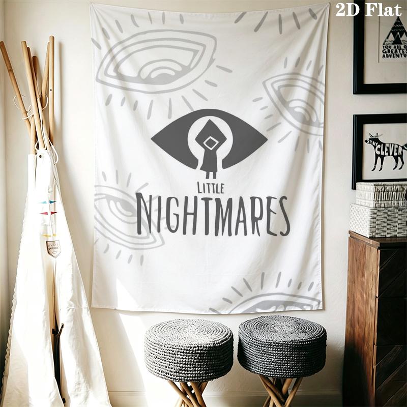 Little Nightmares Wall Tapestry Aesthetic Wall Hanging Printed Fabric Blanket Decorative Tapestries for Bedroom Living Room Home Decor