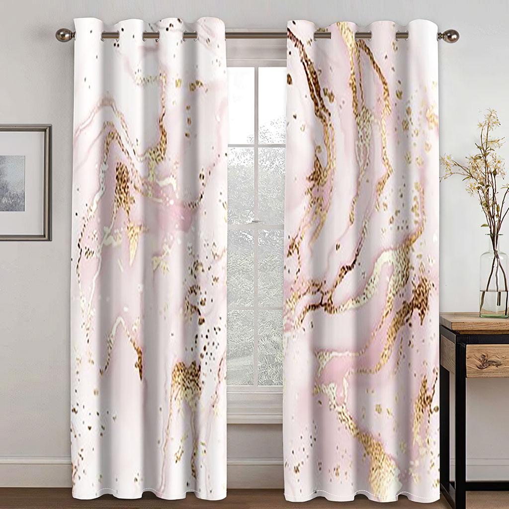 Розовый мерцающий мрамор с 3D цифровой печатью для спальни — фото 3