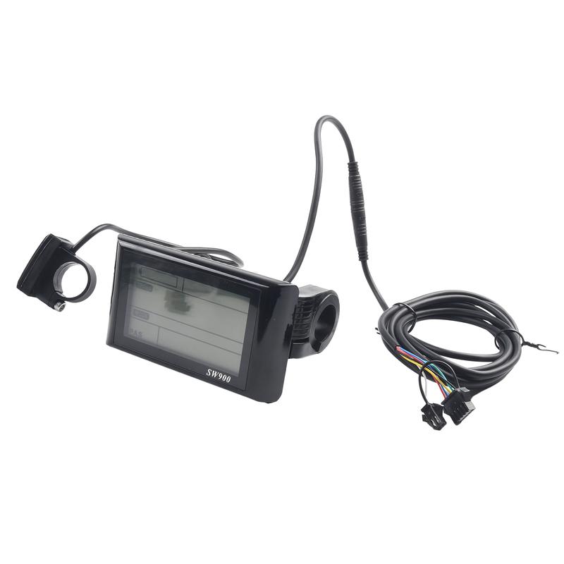 LCD SW900 Display Meter for Electric Bikes and Scooters Compatible with 36V and 48V Voltage for Enhanced Performance