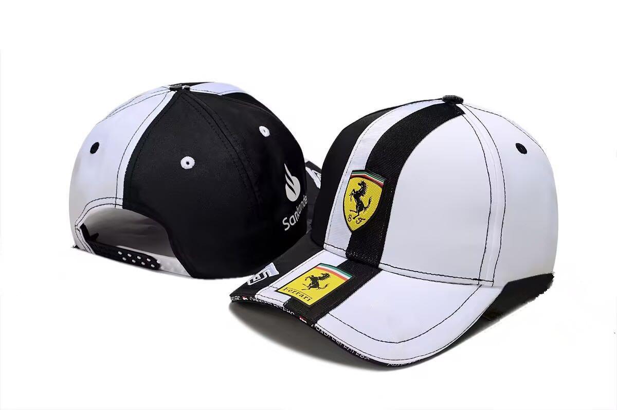 

Car Logo Fashion Casual Duckbill Cap Embroidered Baseball Hat Outdoor Summer Sports Hats For Ferrari F488 812 F8 R GTB GTS F355