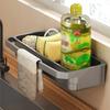 Kitchen Sink Organizer Drain Rack Self-draining Shelf Sponge Holder Dishcloth Faut Storage Soap Drainer Kitchen Acssories