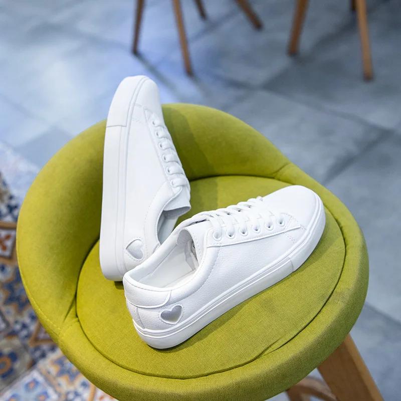 spring autumn Female Women Sneakers Fashion Breathble Vulcanized Shoes Cute Cartoon Up Casual White Women Shoes Zapatos De Mujer