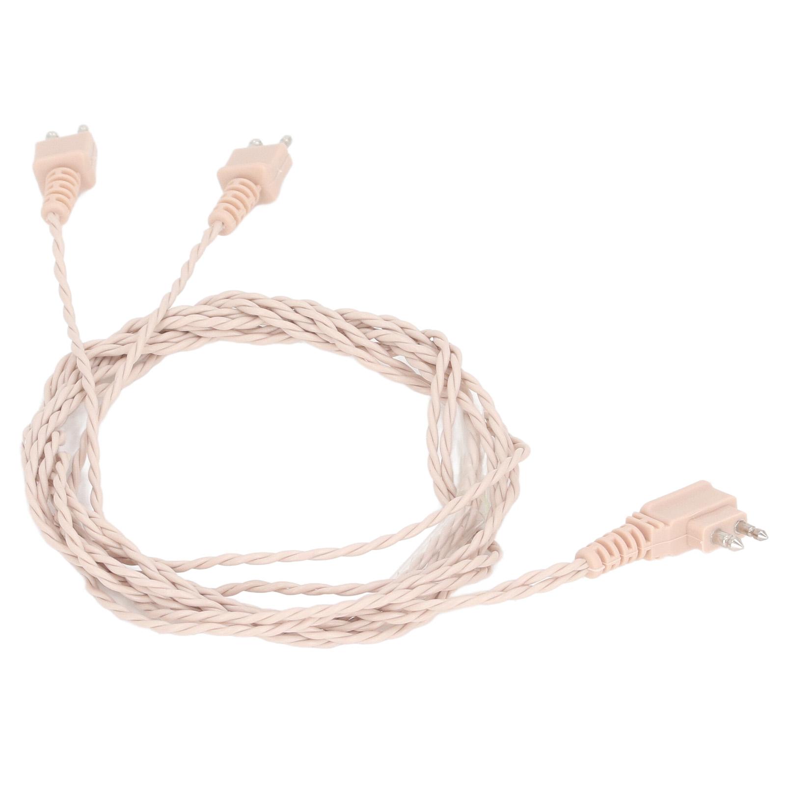 

2 шт. Слуховой аппарат 2-контактный проводной ресивер Двухъядерный аксессуар Бинауральный 2-контактный кабель для слухового аппарата для Siemens