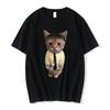 T-shirt in Cotone Gatto Divertente Certified Freak Unisex Uomo Donna Opium Merch Moda Taglia Grande Top Manica Corta Stampa Lettere T-shirt S-4xl