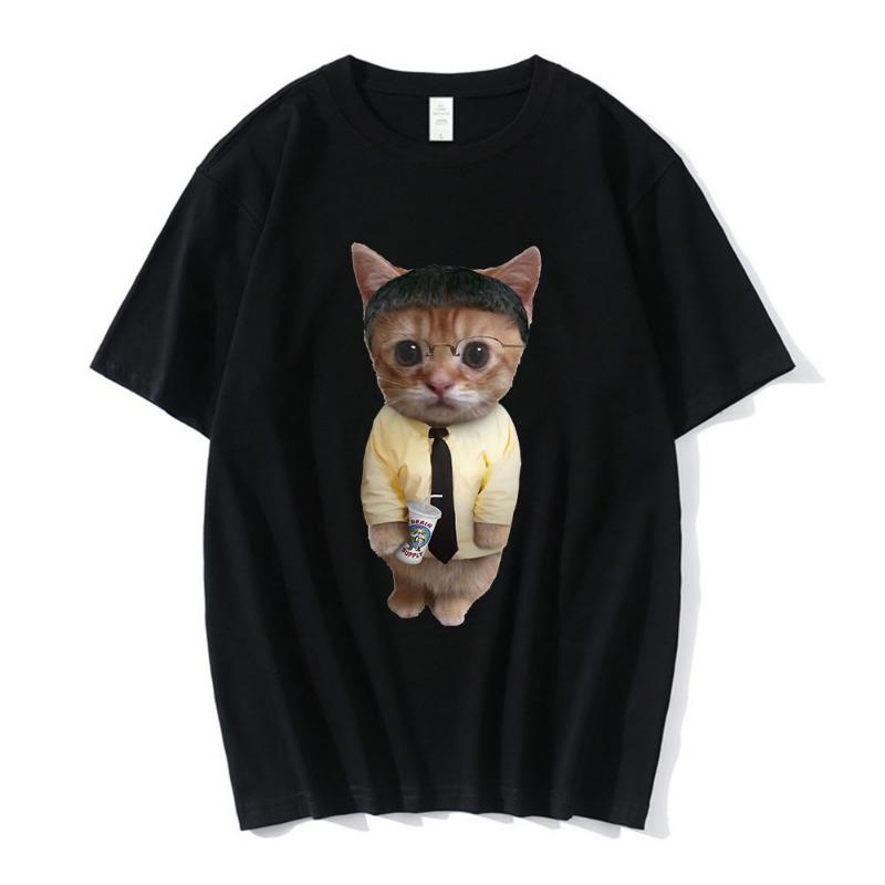 T-shirt in Cotone Gatto Divertente Certified Freak Unisex Uomo Donna Opium Merch Moda Taglia Grande Top Manica Corta Stampa Lettere T-shirt S-4xl