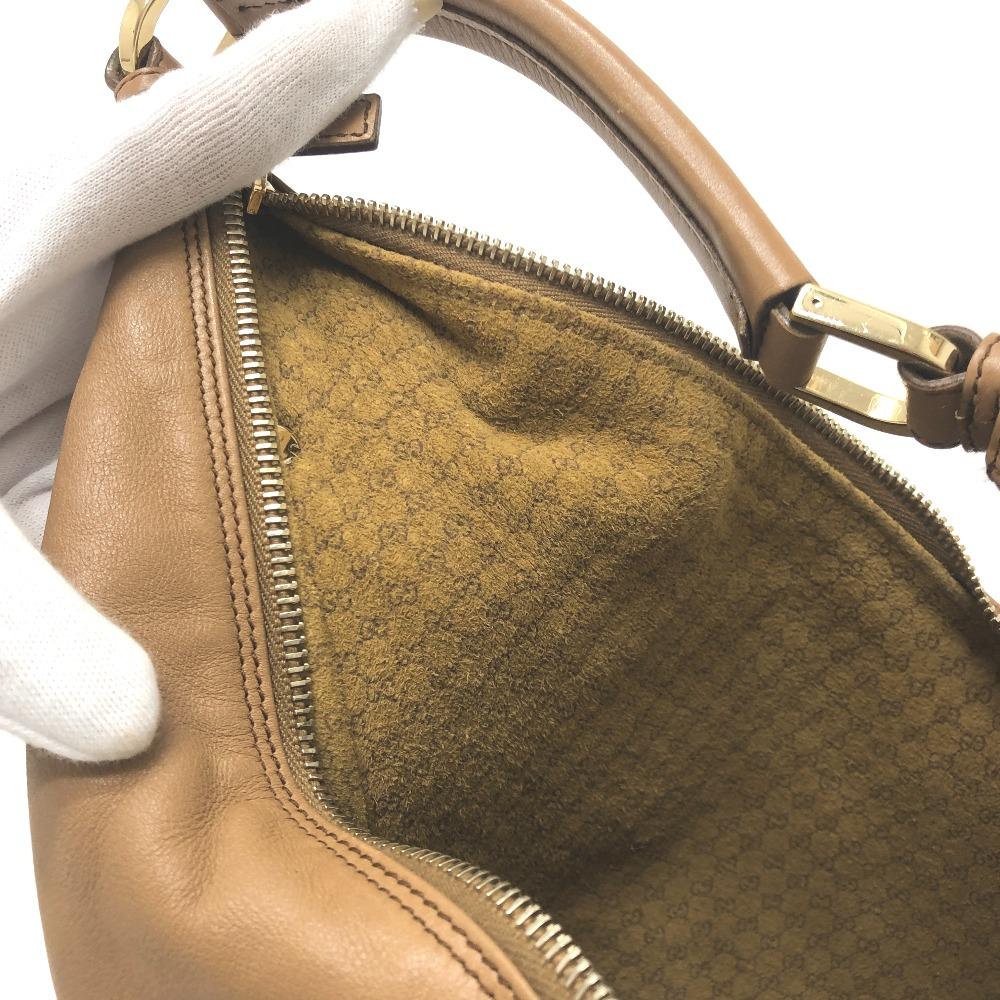 Gucci 001-4288 Logo One-shoulder Bag Shoulder Bag Leather Brown