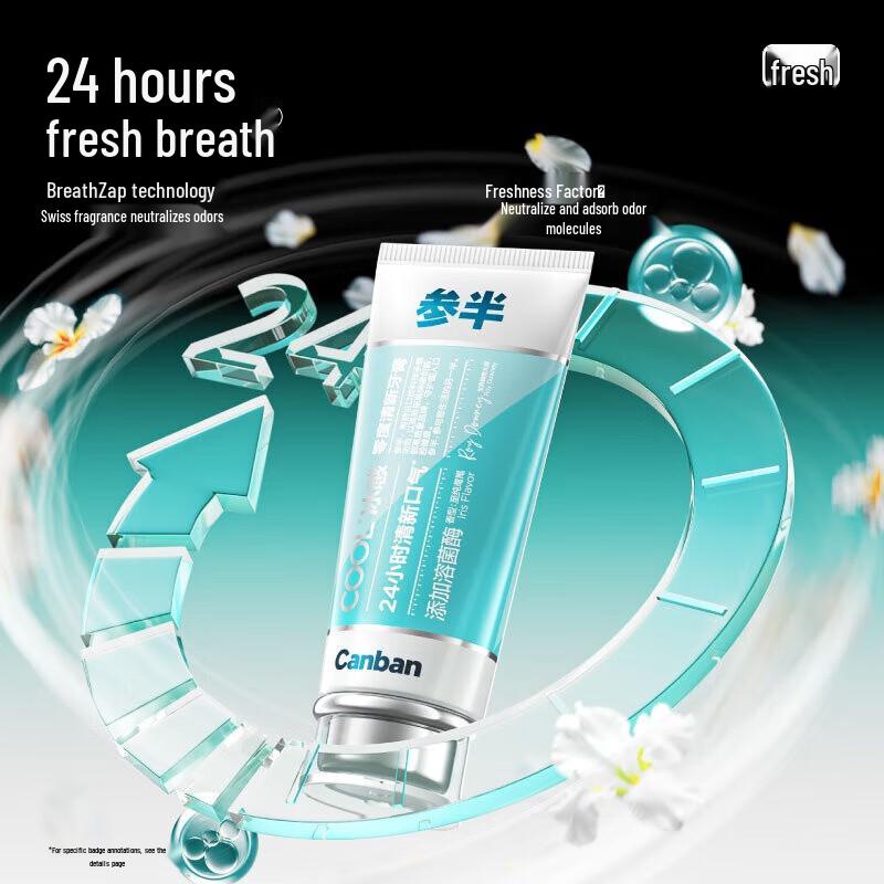 Can Ban Lysozyme Icy Fresh Whitening Toothpaste