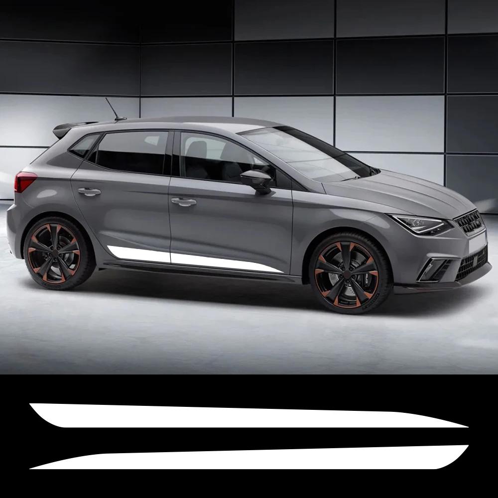 Car Door Side Decals Skirt Stripes Stickers Vinyl Racing Graphics Decor Accessories For Seat Ibiza FR MK4 6J 6P MK5 6L 6F KJ1 6K