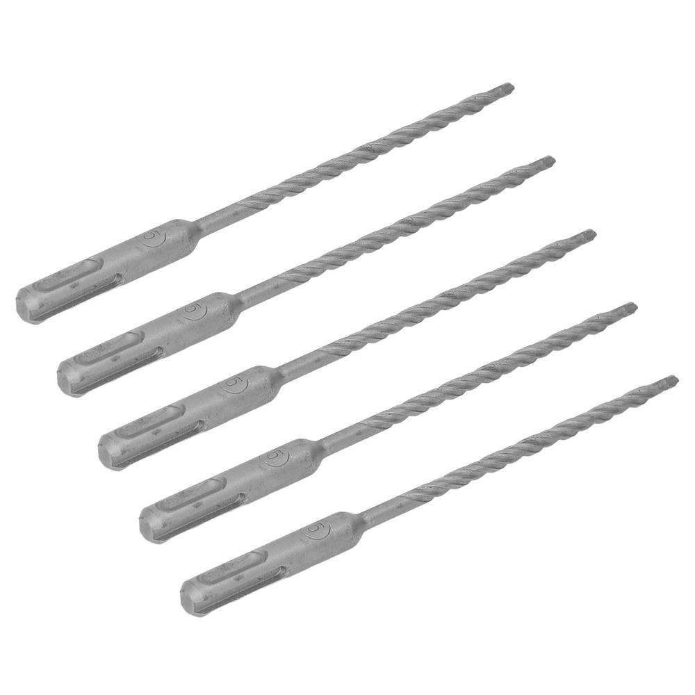 5pcs Self Centering Impact Drill Bit SDS-plus Masonry Drill Bit Carbide Tip Drill Bit  For Concrete