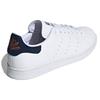 Adidas Originals Stan Smith Blue Tail Casual Slip Resistant Durable Low Top Skate Shoes Men Sneakers White Navy-Blue EH2305