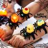 Halloween Light-Up Spider Wristband & Pumpkin Lantern for Kids