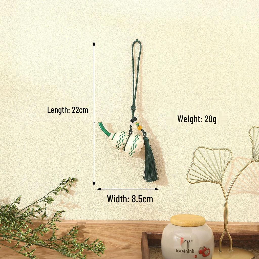 2026 Dragon Boat Festival Mugwort Fan Pendant & Indoor Sachet Bells for Door Handle and Decoration