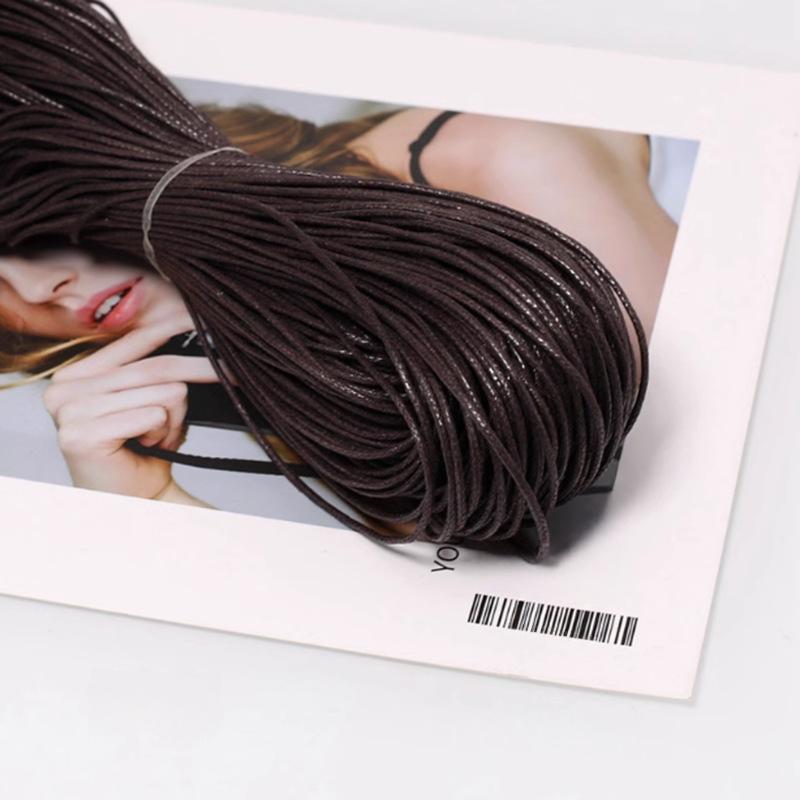 About 45m Wax Thread Cotton Cord Waxed Cotton Braided Rope for Braided Macrame Sewing Tools DIY Handmade Braided Rope Crafts