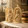 Decorative Home Accent Casting Molds Jesus 3D Candle Mold, Good Shepherd Silicone Making Virgin Handmade Christian Gift Craft Supplies Mary