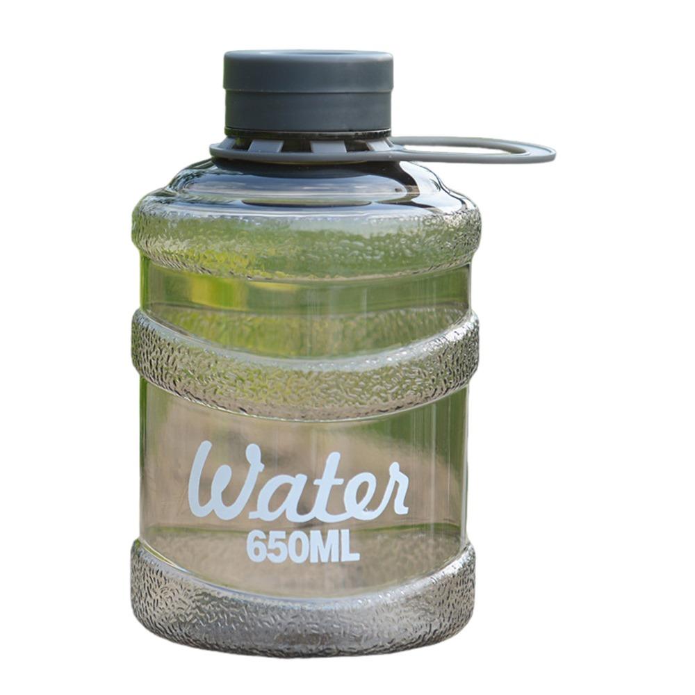 

Male Female 650ml Bucket Cup Large Capacity Leak-proof Water Cup Creative Design Mini Size Drink Bottles Student Use прозрачный черный