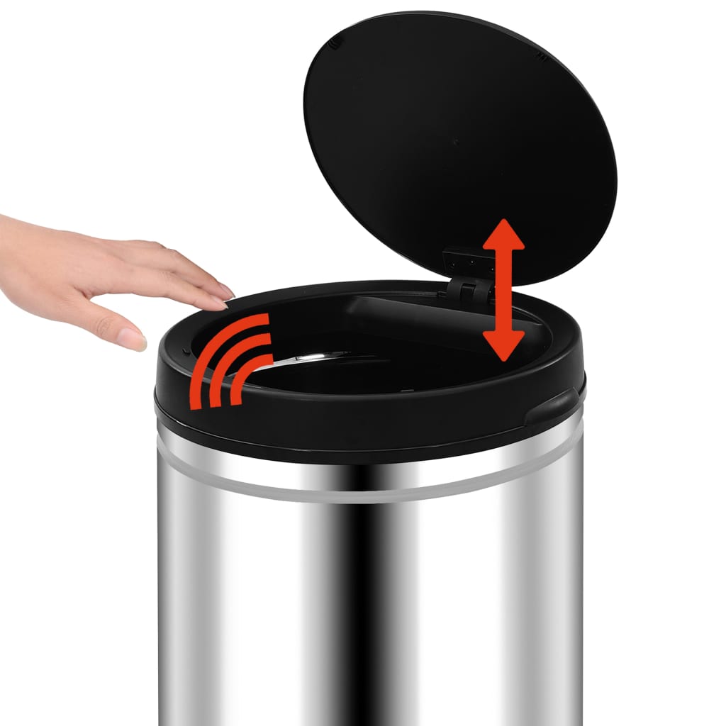 vidaXL Automatischer Sensor-Mülleimer 60 L Edelstahl
