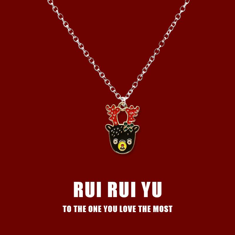 RUI RUI YU Christmas New Necklace Pendant JewelryPendant Necklace for Women Men Girlfriend Couple Lover Jewelry Gift