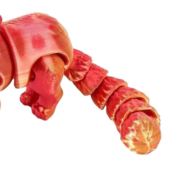 3D Printed Cat Articulated Cute Cat Fidget Toy Desktop Pet with Movable Joints Stress Relief Toy for Home Office Desk Classroom