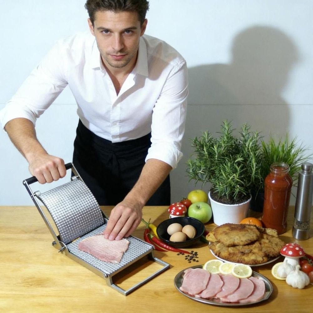 Ferramenta para Achatar Bife de Grau Alimentício Prensa Manual Resistente Durável Marinada Utensílio de Cozinha Cozinha