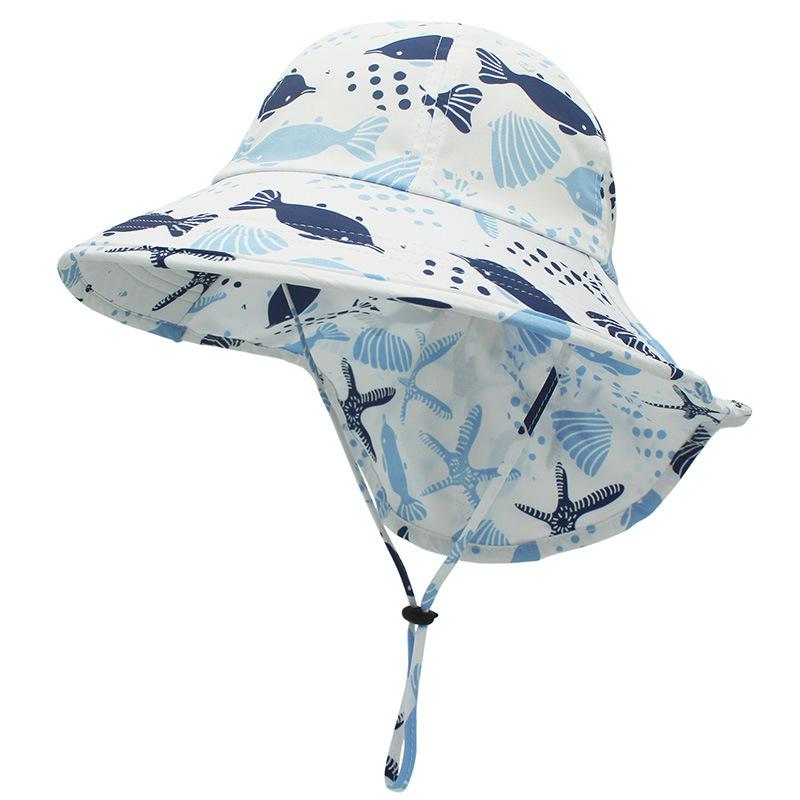

Children s sun hat baby sun hat boys hat summer girls beach sun hat big brim neck hat 51-54CM