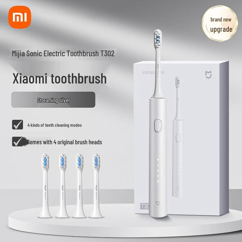 

Xiaomi T302 Sonic Electric Toothbrush with 4 Modes and 150-Day Battery Life CN plug (adapter included)