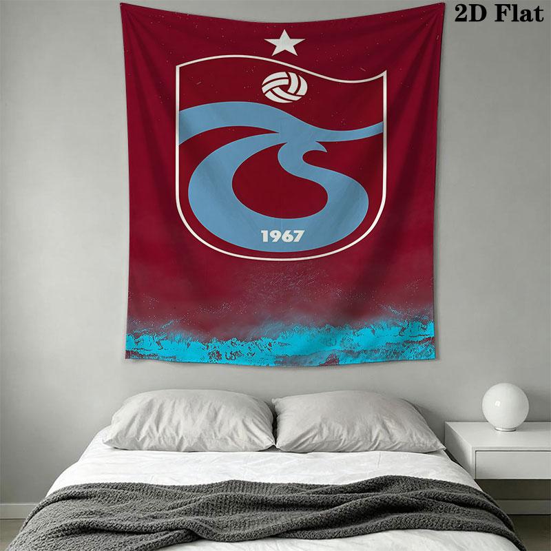 Trabzonspor logo Wall Hanging Printed Fabric Blanket Decorative Tapestries for Bedroom Living Room Home Decor