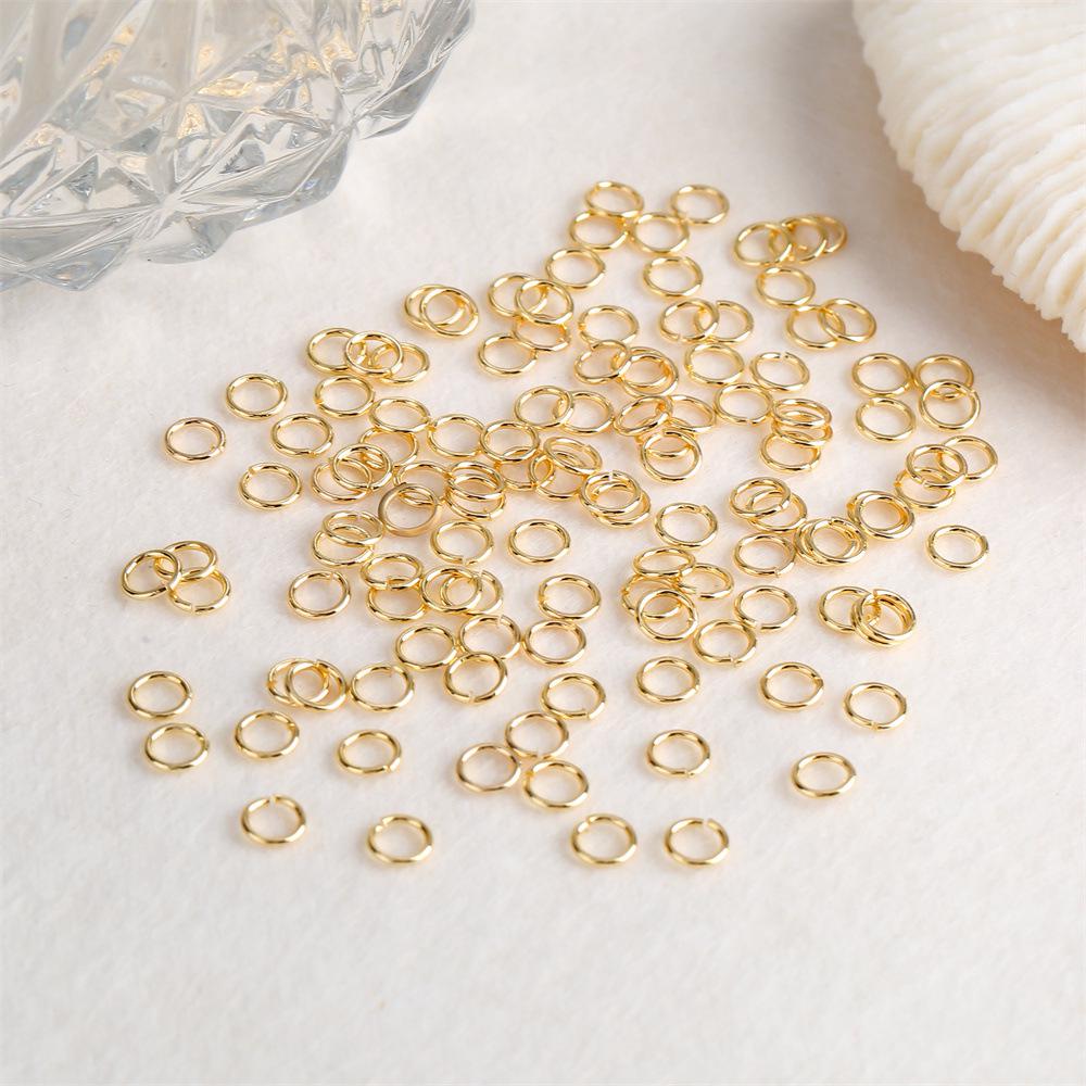 14k Gold-Filled Circle Jump Ring Necklace & Bracelet DIY Jewelry Clasp Accessories