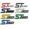 nlbn7 For FORD ST LINE Logo Front Grill Emblem Badge Car Rear Trunk Sticker Decals Focus Kuga Fiesta Mondeo ESCAPE Ecoboost