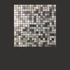 Aluminum Plastic Mosaic Tile Peel and Stick Self Adhesive Wall Sticker for Old Wall Renovation Living Room Entrance Decor