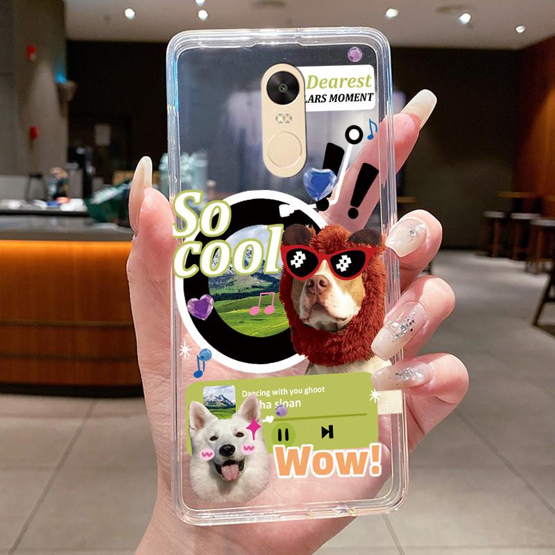 For Xiaomi Redmi Note 4 Case Clear Luxury Butterfly Flower Soft TPU Silicone Phone Cover For Redmi Note 4X Transparent Case